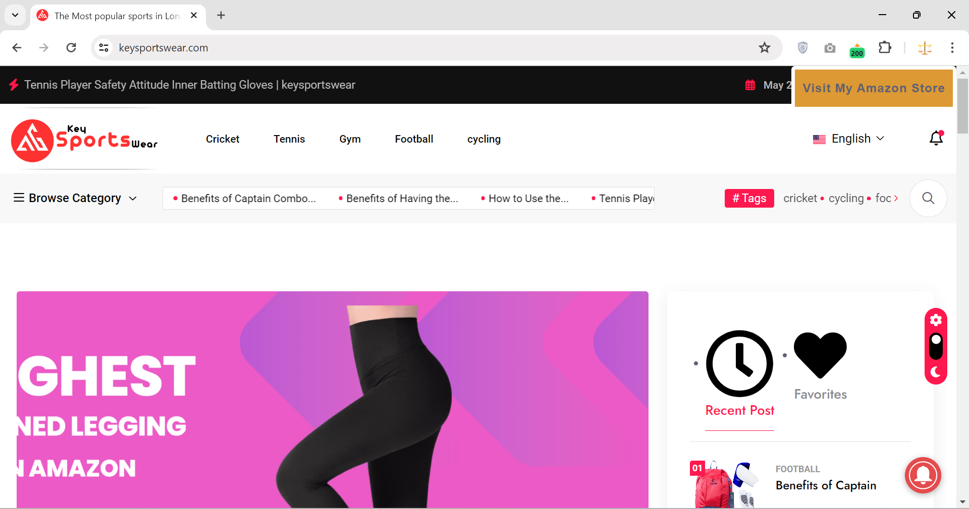 Keysportswear website seo